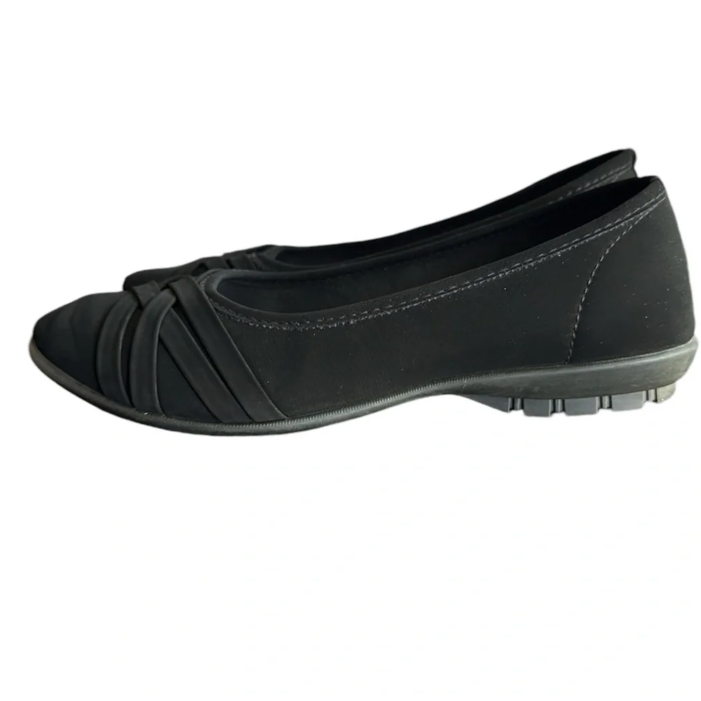 Harborsides Berni Black Memory Foam Casual Flats Sz 7